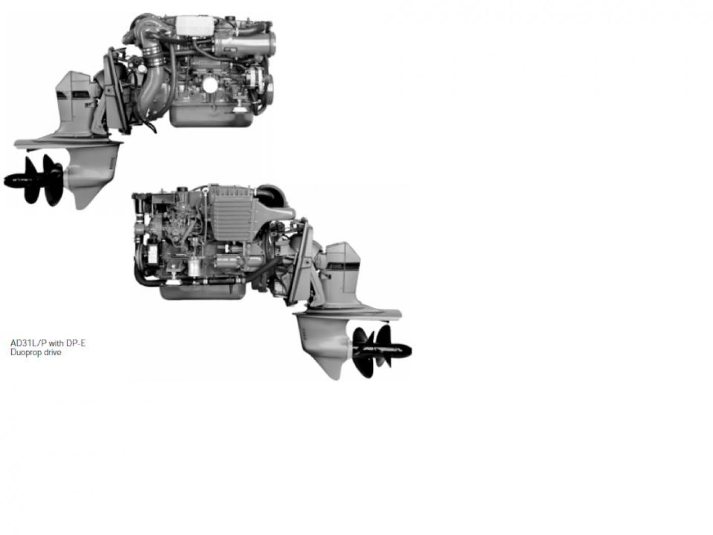 2 x VOLVO PENTA AD31P 150 HP DP-E &kappa;&omicron;&mu;&pi;&lambda;έ